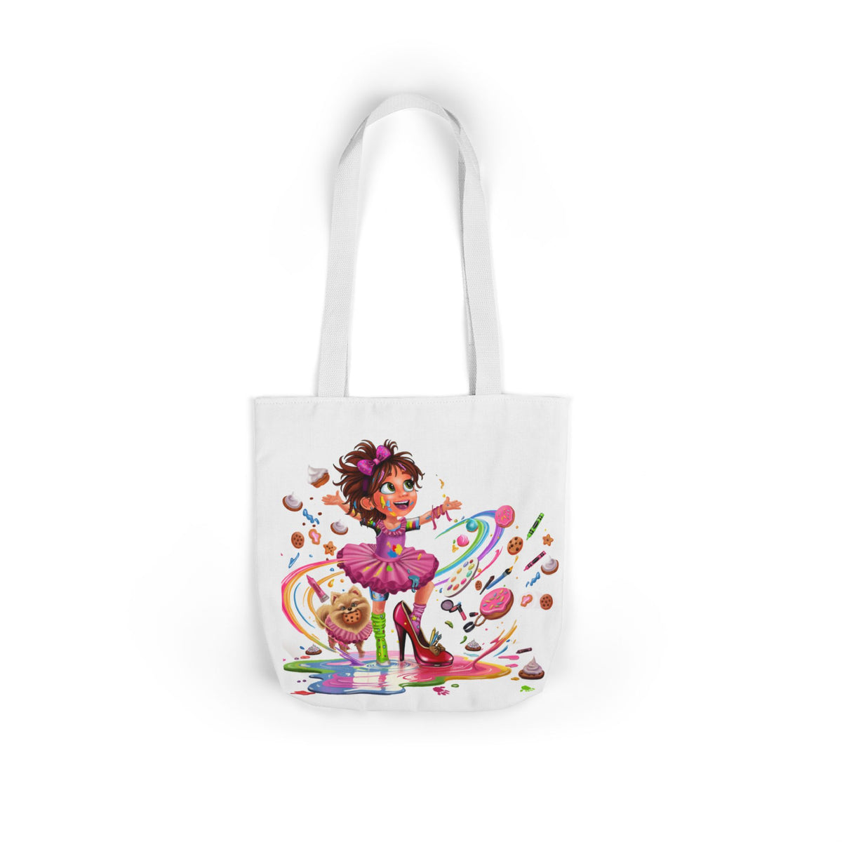 Canvas Tote Bag, 5-Color Straps