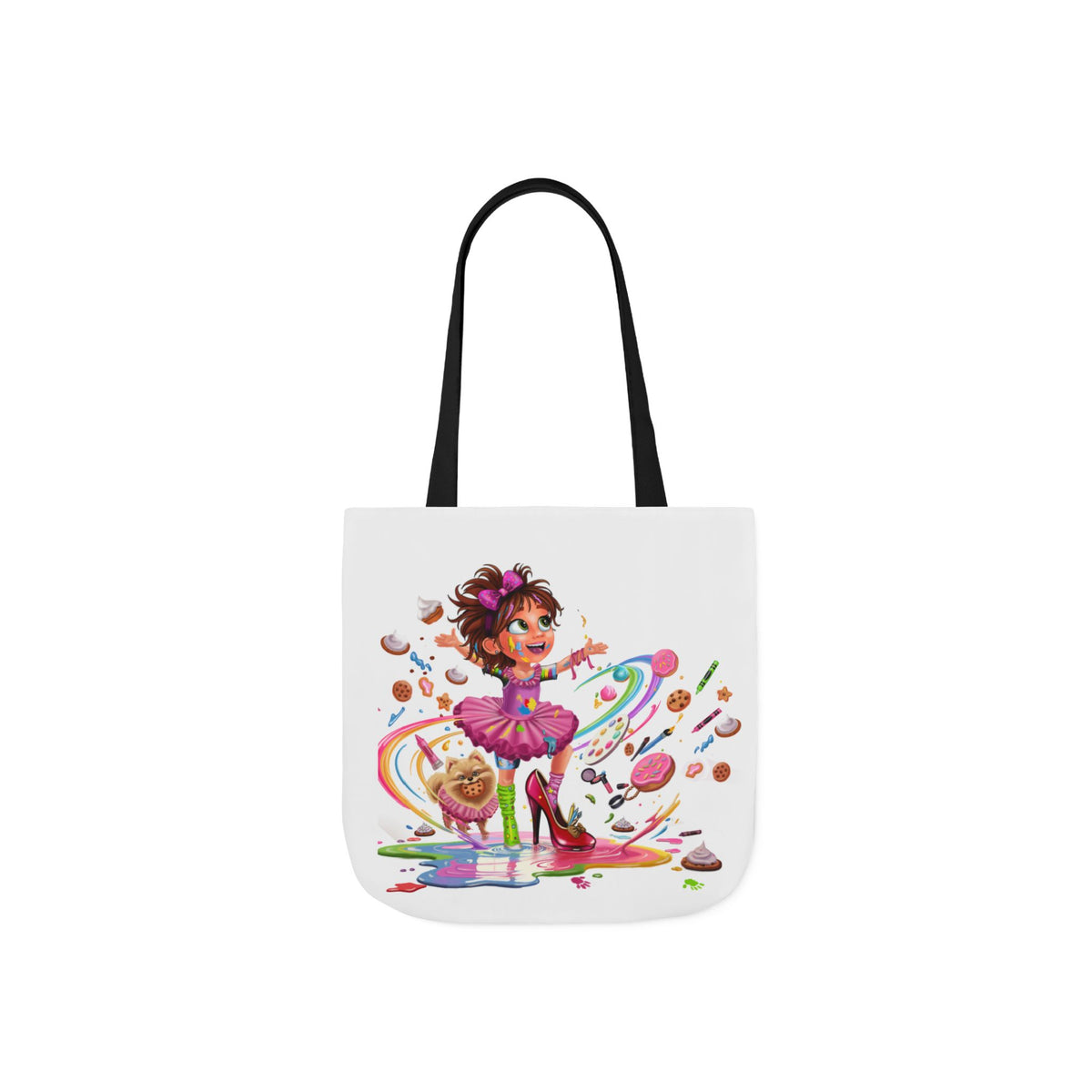 Canvas Tote Bag, 5-Color Straps
